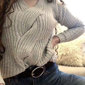 ASOS Brave Soul Chunky Grey Sweater